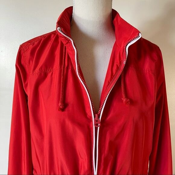 Tommy Hilfiger Rolled Up Hoodie Rain Jacket SMALL - Picture 7 of 16